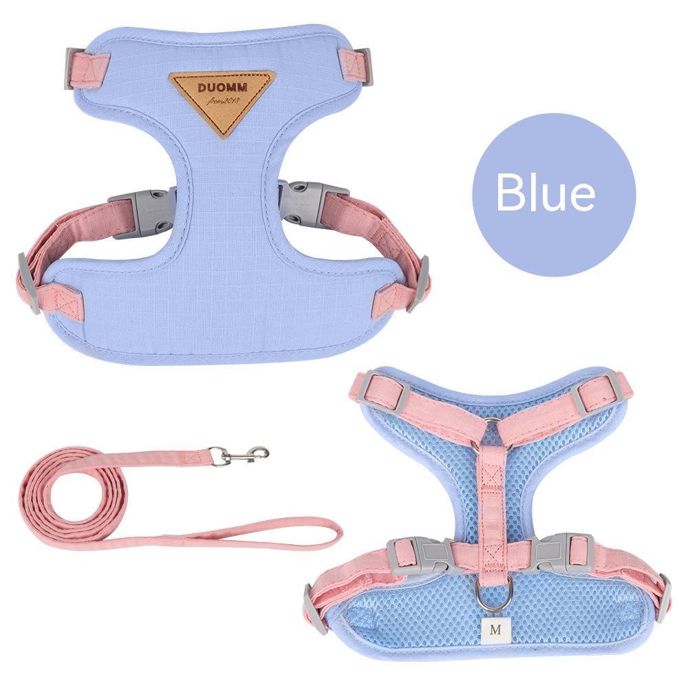 Hot Sale Dog Breast Strap Anti Breaking Loose Pet Harness Small Dog Dog Leash Pet Hand Holding Rope Wholesale GO Buy