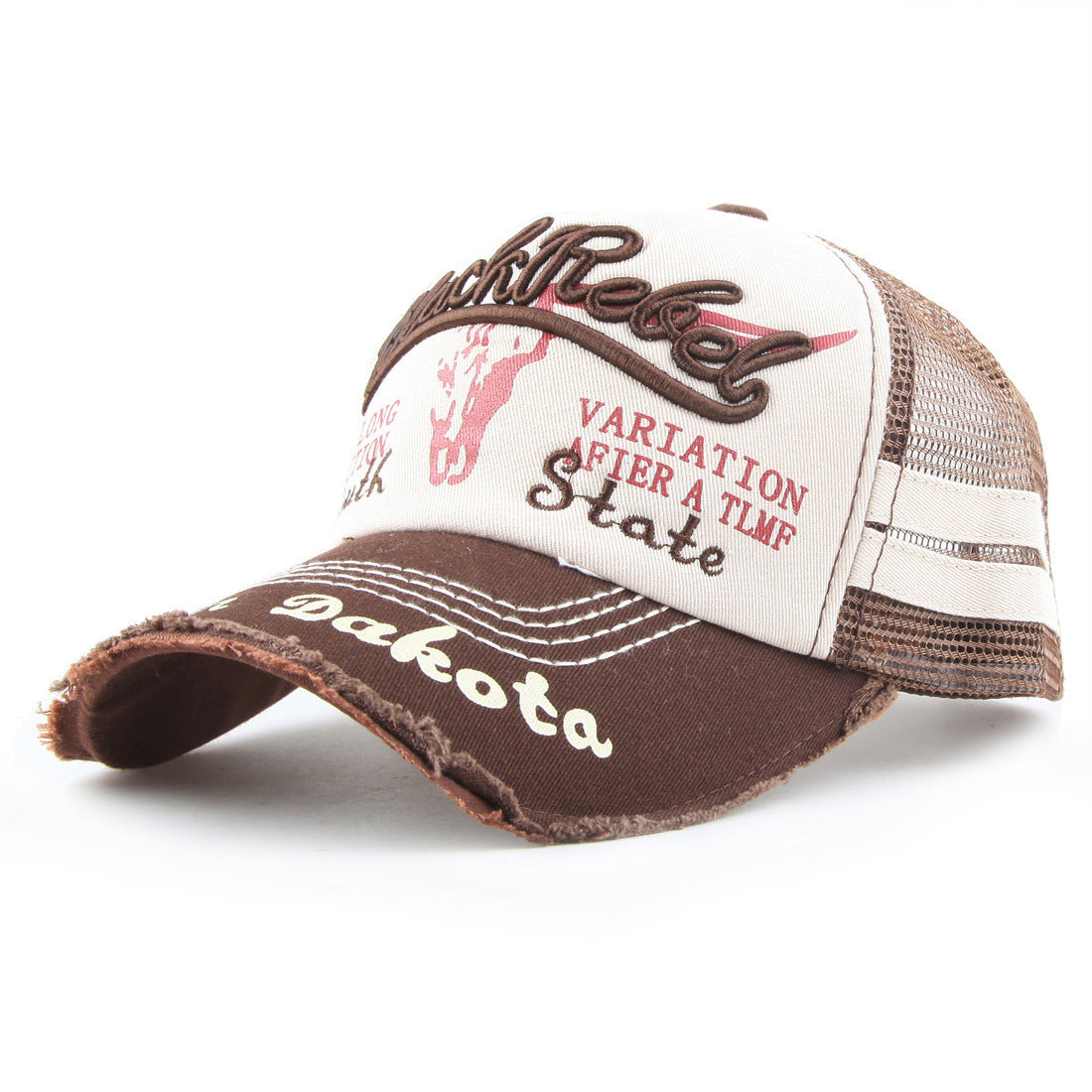 Women's Summer Washed Bull Head Embroidered Baseball Cap Gobuy Fashion