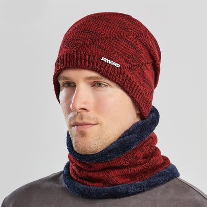 Biking Men's Two-piece Woolen Hat With Head And Ear Protection GO Buy