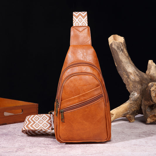 European And American Retro Casual Solid Color Women's Cross-body Bag GO Buy