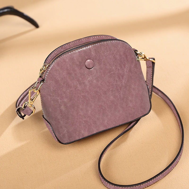 Niche Female Leather One-shoulder Crossbody Bag GO Buy