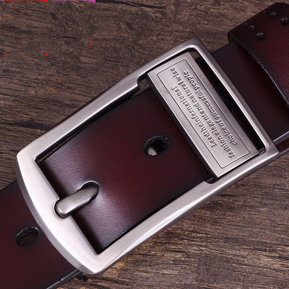 Men's Leather Pin Buckle Belt Fashion Casual GO Buy