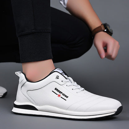 Youth British Style Breathable Soft Leather Men's Casual Leather Shoes GO Buy
