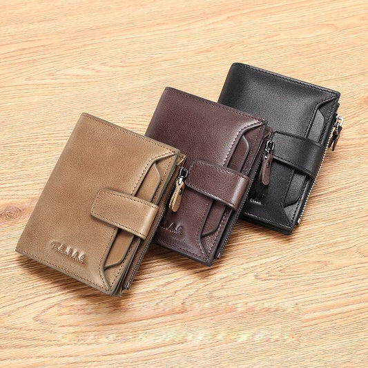 Men's Short Leather Fashion Casual Wallet GO Buy