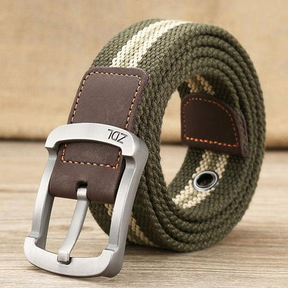 Canvas belt men's and women's pin buckle belt GO Buy