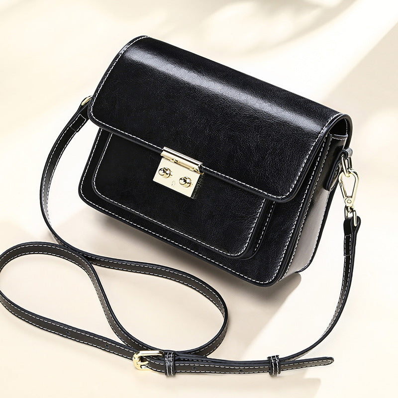 Genuine Leather Fashion One-shoulder Messenger Handbag GO Buy