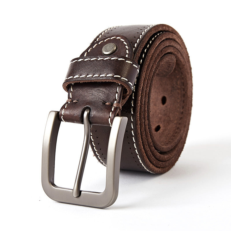Washed leather belt GO Buy
