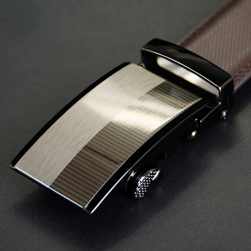 Men's two-layer cowhide belt belt GO Buy