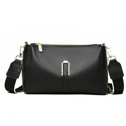 Women's Fashion Large Capacity First Layer Cowhide Messenger Bag GO Buy