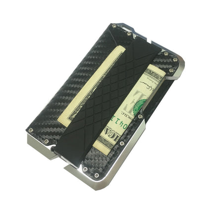 Leather Card Holder Anti-magnetic Metal Aluminum Alloy Wallet GO Buy