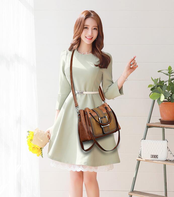 Women Handbag Ladies Soft Pu Leather Bag Pin Type GO Buy