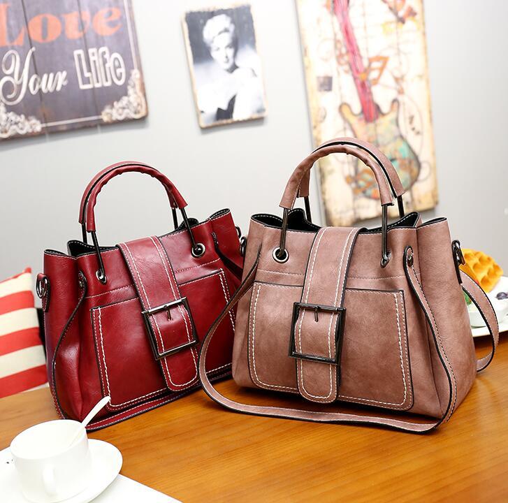 Women Handbag Ladies Soft Pu Leather Bag Pin Type GO Buy