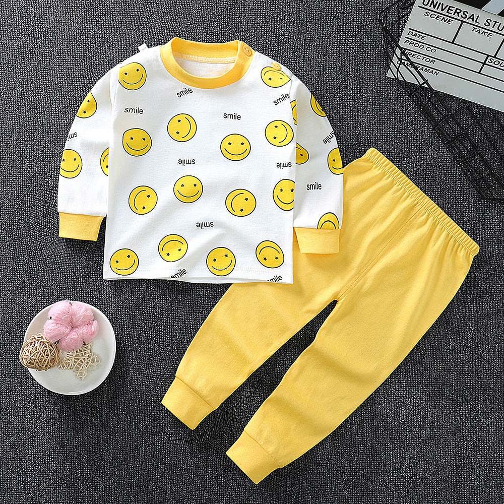 Children's Underwear Set cotton Two-piece Cotton Sweater Pajamas GO buy