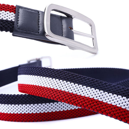 Men's Belt With Elastic Woven Japanese Buckle GO Buy