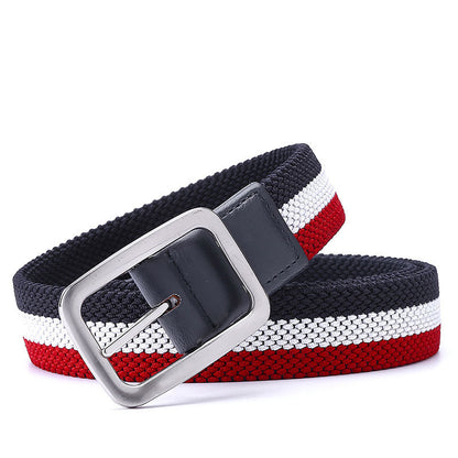 Men's Belt With Elastic Woven Japanese Buckle GO Buy
