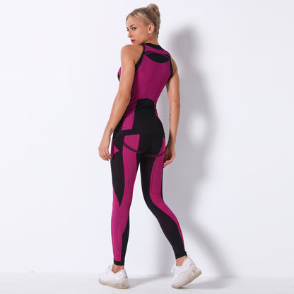 Seamless Striped Moisture Wicking Yoga Bra Set GO buy