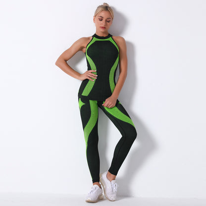 Seamless Striped Moisture Wicking Yoga Bra Set GO buy