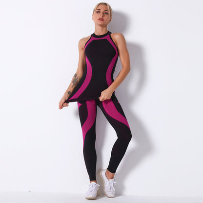 Seamless Striped Moisture Wicking Yoga Bra Set GO buy