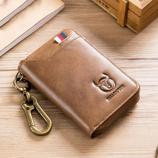 Car Key Case Leather Men's Waist Access Guard Anti-theft Brush GO Buy