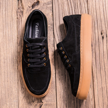 Men's Shoes New Soft Leather Casual Leather Shoes Fashion Sneakers GO Buy