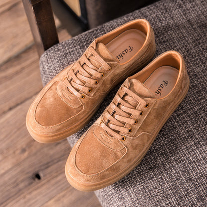 Men's Shoes New Soft Leather Casual Leather Shoes Fashion Sneakers GO Buy