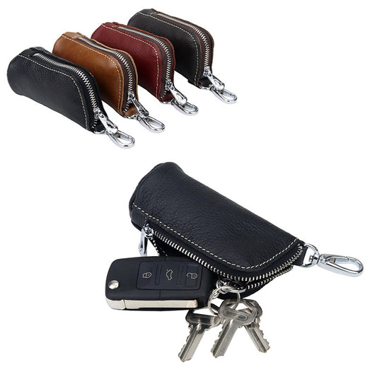 Multi Function Soft Leather Top Leather Car Key Bag GO Buy
