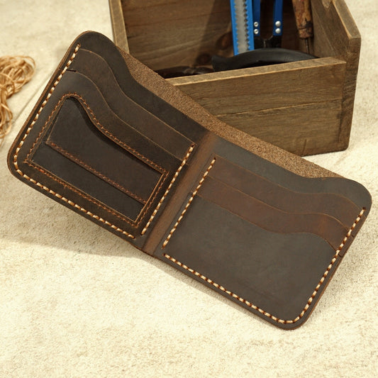 Portefeuille En Cuir Veritable vintage GO Buy