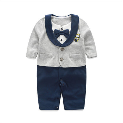 Baby Jumpsuit Spring And Autumn Models Foreign Trade Gentleman Baby Clothes Long-Sleeved Baby Clothes Baby Clothes GO buy