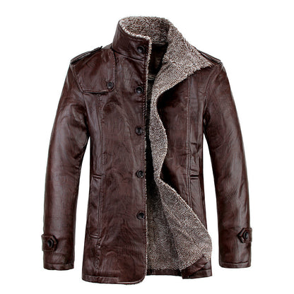 Men's casual leather jacket GO Buy
