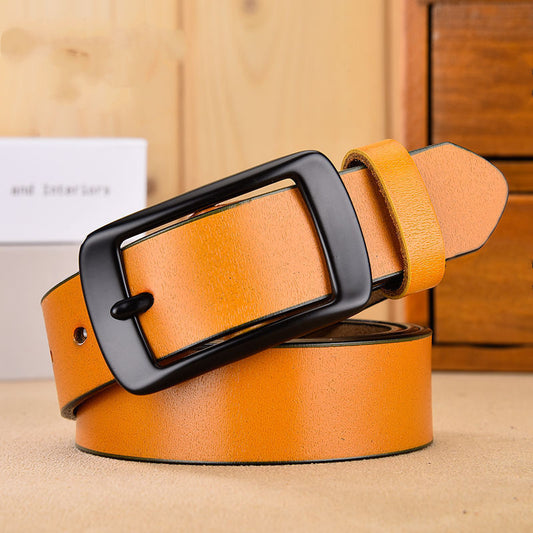 Women'S Belt Belt Female Korean Version Of Wild Ins Wind Cowhide Jeans Belt Female Students GO Buy