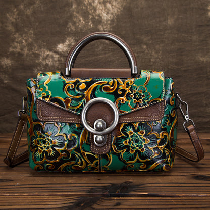 Cowhide Retro Clan Style Female Bag GO Buy