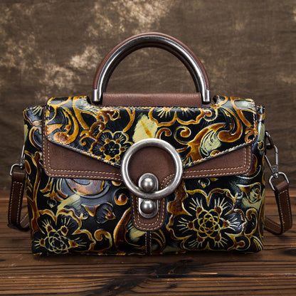 Cowhide Retro Clan Style Female Bag GO Buy