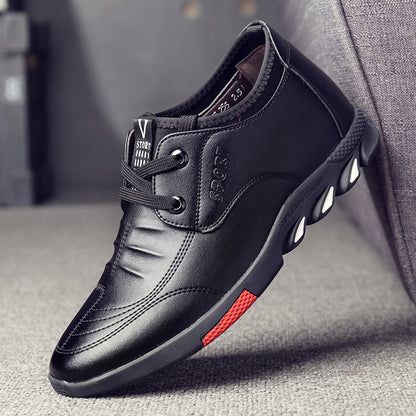 Men's Shoes New Casual Shoes Soft Leather Foot Men's Leather Shoes GO Buy