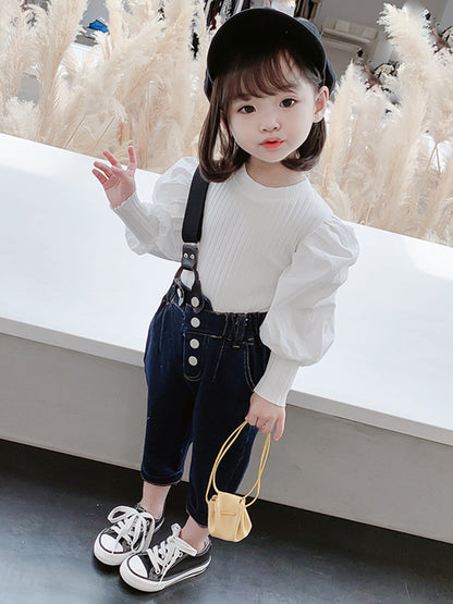 Autumn Shirt Fashion Denim Kids Two-piece Suit GO buy
