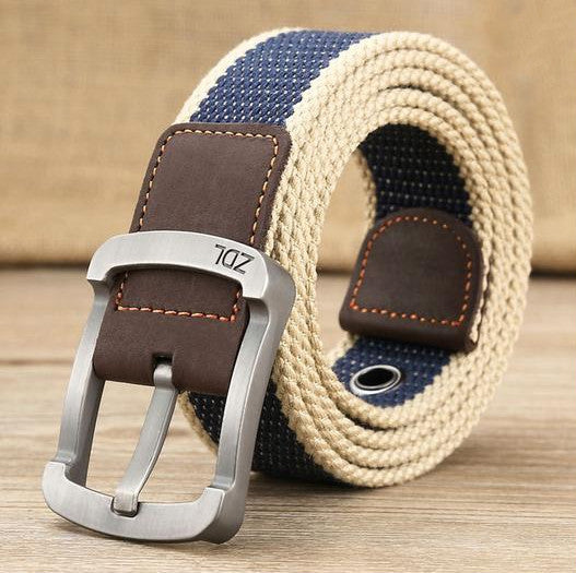 Canvas belt men's and women's pin buckle belt GO Buy