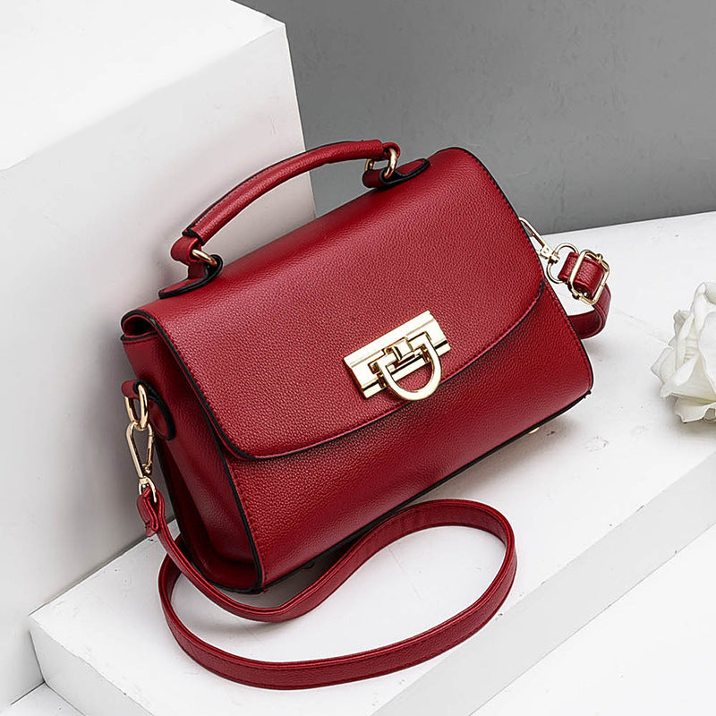 Single Shoulder Messenger Bag Simple Ladies Portable Small Square Bag GO Buy