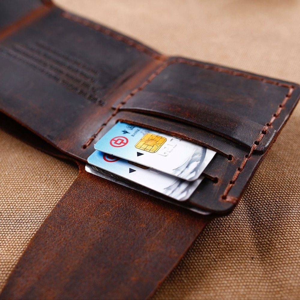 Tri-fold personalized retro wallet GO Buy