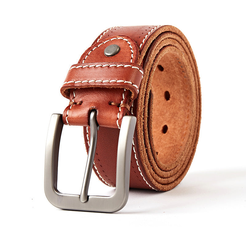 Washed leather belt GO Buy