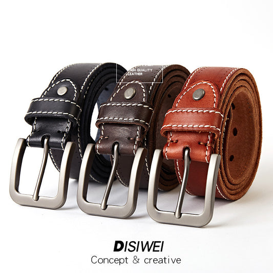 Washed leather belt GO Buy