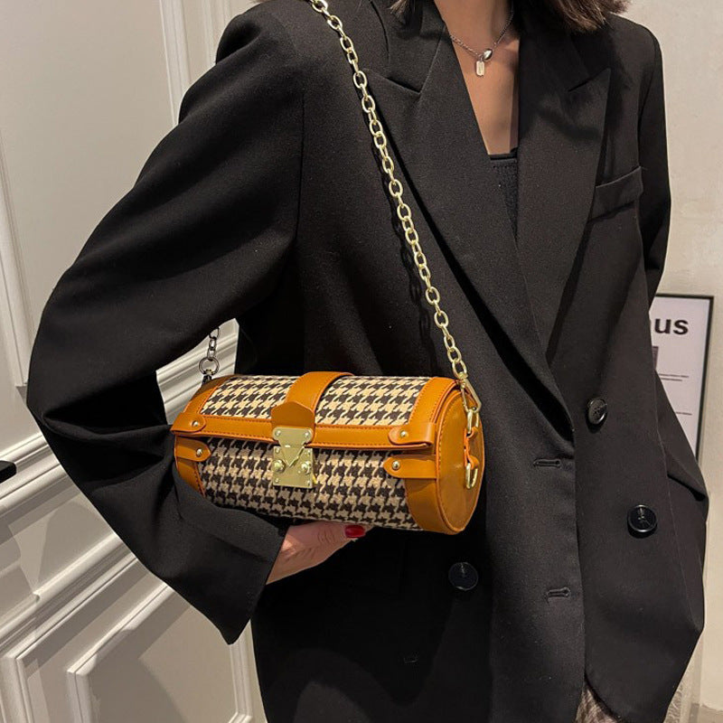 Winter New Chain Plaid Pillow Bag GO Buy