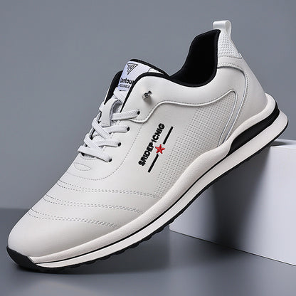 Youth British Style Breathable Soft Leather Men's Casual Leather Shoes GO Buy