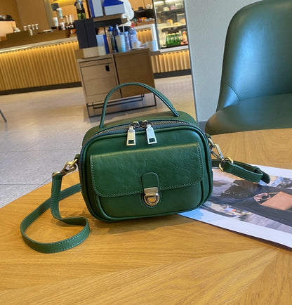 Retro Top Layer Vegetable Tanning Leather Fashion Messenger Bag GO Buy