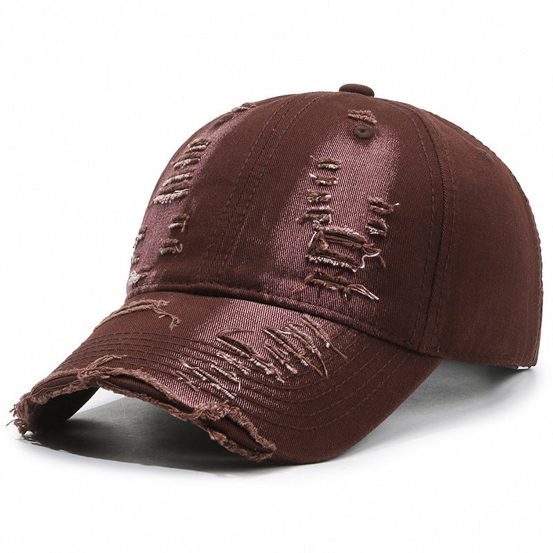 Street Hole Vintage Baseball Cap Men Do The Old Cowboy Washed Gobuy Fashion