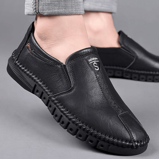 Young Men's Business Soft-soled Casual Genuine Leather Shoes GO Buy