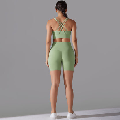 Beauty Back Cross Sports Underwear Fitness Yoga Wear Suit Gobuy Fashion