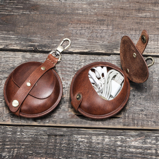 Retro Crazy Horse Cowhide Multifunctional Coin Purse GO Buy