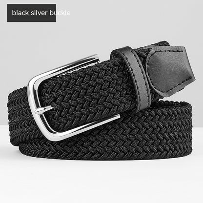 Woven Leather Belt Men's Pant Women's Jeans GO Buy