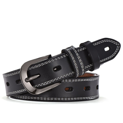 Vintage Hollow Pin Buckle Ladies Belt With Body Punching GO Buy