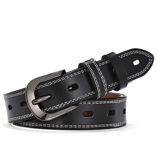 Vintage Hollow Pin Buckle Ladies Belt With Body Punching GO Buy