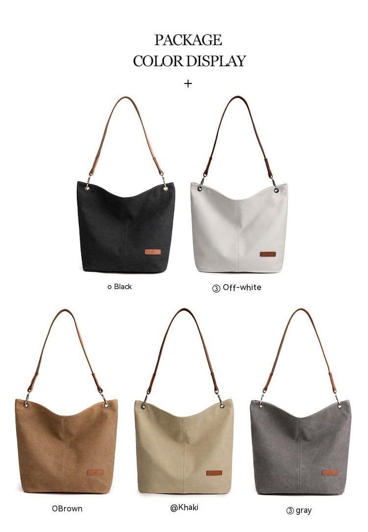 Women's Fashion Casual Canvas Shoulder Bag Large Capacity GO Buy